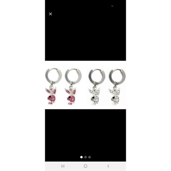 2 sets of Playboy hypoallergenic earrings - Picture 1 of 3